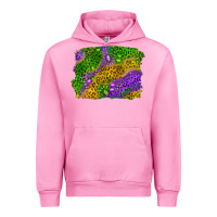 Fuchsia Pink mardi gras leopard gemstone background Urban Hoodie - RanaPortraitStore
