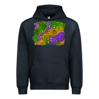 Navy mardi gras leopard gemstone background Urban Hoodie - RanaPortraitStore