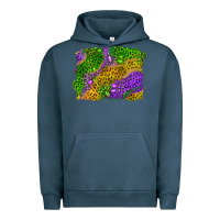 Pigment Midnight Navy mardi gras leopard gemstone background Urban Hoodie - RanaPortraitStore