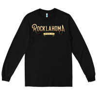 Black 2022#ROCKLAHOMA Long Sleeve Tee - linhVisuals
