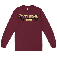 Burgundy 2022#ROCKLAHOMA Long Sleeve Tee - linhVisuals