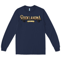 Navy 2022#ROCKLAHOMA Long Sleeve Tee - linhVisuals