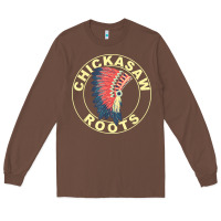 Chestnut chickasaw roots headdress native american chickasaw nation Long Sleeve Tee - linhVisuals