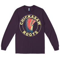 Plum chickasaw roots headdress native american chickasaw nation Long Sleeve Tee - linhVisuals