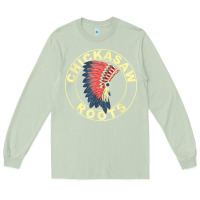 Matcha chickasaw roots headdress native american chickasaw nation Long Sleeve Tee - linhVisuals