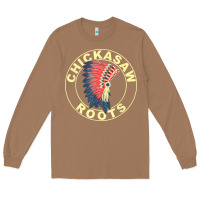 Toasted Coconut chickasaw roots headdress native american chickasaw nation Long Sleeve Tee - linhVisuals
