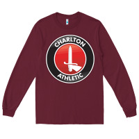 Burgundy charlton-fc Long Sleeve Tee - linhVisuals