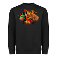 Black Juneteenth sneaker and heel afro woman Heavyweight Sweatshirt - RanaPortraitStore