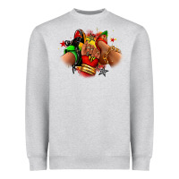 Juneteenth Sneaker And Heel Afro Woman Heavyweight Sweatshirt | Teevron
