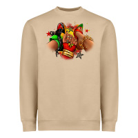 Mushroom Juneteenth sneaker and heel afro woman Heavyweight Sweatshirt - RanaPortraitStore