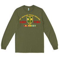 Army Green 18th military police brigade vietnam veteran veterans day Long Sleeve Tee - linhVisuals