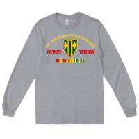 Heather Grey 18th military police brigade vietnam veteran veterans day Long Sleeve Tee - linhVisuals