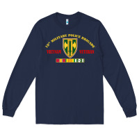 Navy 18th military police brigade vietnam veteran veterans day Long Sleeve Tee - linhVisuals