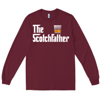 Burgundy the scotch father t shirt funny whiskey lover gifts Long Sleeve Tee - linhVisuals