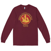 Burgundy japanese police swat sit tokyo special investigation Long Sleeve Tee - linhVisuals