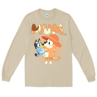 Mushroom Bluey Mum Long Sleeve Tee - linhVisuals