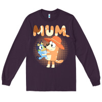 Plum Bluey Mum Long Sleeve Tee - linhVisuals