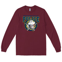Burgundy motorcycle police law enforcement Long Sleeve Tee - linhVisuals