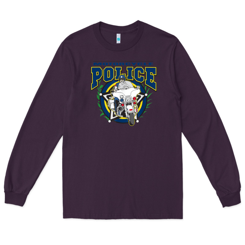 Motorcycle Police Law Enforcement Long Sleeve Tee by linhVisuals | Teevron