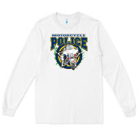 White motorcycle police law enforcement Long Sleeve Tee - linhVisuals
