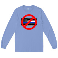 Colony Blue anti police state tee Long Sleeve Tee - linhVisuals