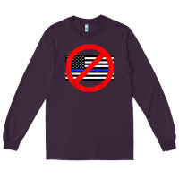 Plum anti police state tee Long Sleeve Tee - linhVisuals