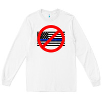 White anti police state tee Long Sleeve Tee - linhVisuals