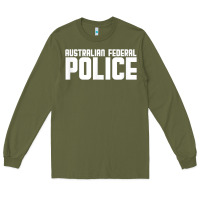 Army Green australian federal police Long Sleeve Tee - linhVisuals