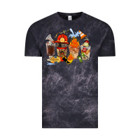 Cloud Black Firefighter Coffee Cups Vintage Tee - FaDigitalArtStudio