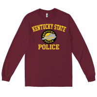 Burgundy kentucky state police Long Sleeve Tee - linhVisuals