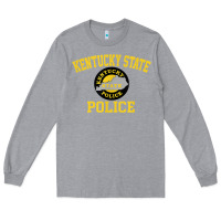 Heather Grey kentucky state police Long Sleeve Tee - linhVisuals