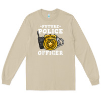 Mushroom kids future police officer policeman Long Sleeve Tee - linhVisuals