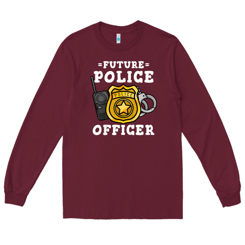 Kids Future Police Officer Policeman Long Sleeve Tee by linhVisuals | Teevron