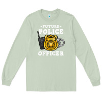 Matcha kids future police officer policeman Long Sleeve Tee - linhVisuals