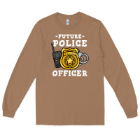 Toasted Coconut kids future police officer policeman Long Sleeve Tee - linhVisuals