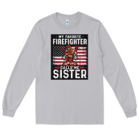 Moon Dust my favorite firefighter calls me sister. Long Sleeve Tee - linhVisuals