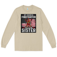 Mushroom my favorite firefighter calls me sister. Long Sleeve Tee - linhVisuals