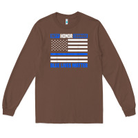 Blue Lives Matter For Police Officer Long Sleeve Tee | Teevron