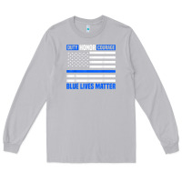 Moon Dust blue lives matter for police officer Long Sleeve Tee - linhVisuals