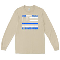 Mushroom blue lives matter for police officer Long Sleeve Tee - linhVisuals