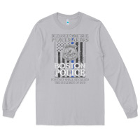 Moon Dust boston police shirt saint michael police officer prayer Long Sleeve Tee - linhVisuals