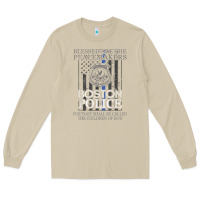 Mushroom boston police shirt saint michael police officer prayer Long Sleeve Tee - linhVisuals