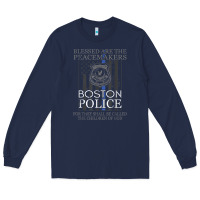 Boston Police Shirt Saint Michael Police Officer Prayer Long Sleeve Tee | Teevron