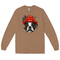 Toasted Coconut boston terrier firefighter boston terrier dog lover premium Long Sleeve Tee - linhVisuals