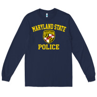 Navy maryland state police Long Sleeve Tee - linhVisuals