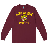 Burgundy maryland state police Long Sleeve Tee - linhVisuals