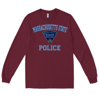 Burgundy massachusetts state police Long Sleeve Tee - linhVisuals