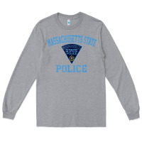 Heather Grey massachusetts state police Long Sleeve Tee - linhVisuals
