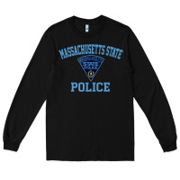 Black massachusetts state police Long Sleeve Tee - linhVisuals