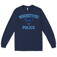 Navy massachusetts state police Long Sleeve Tee - linhVisuals